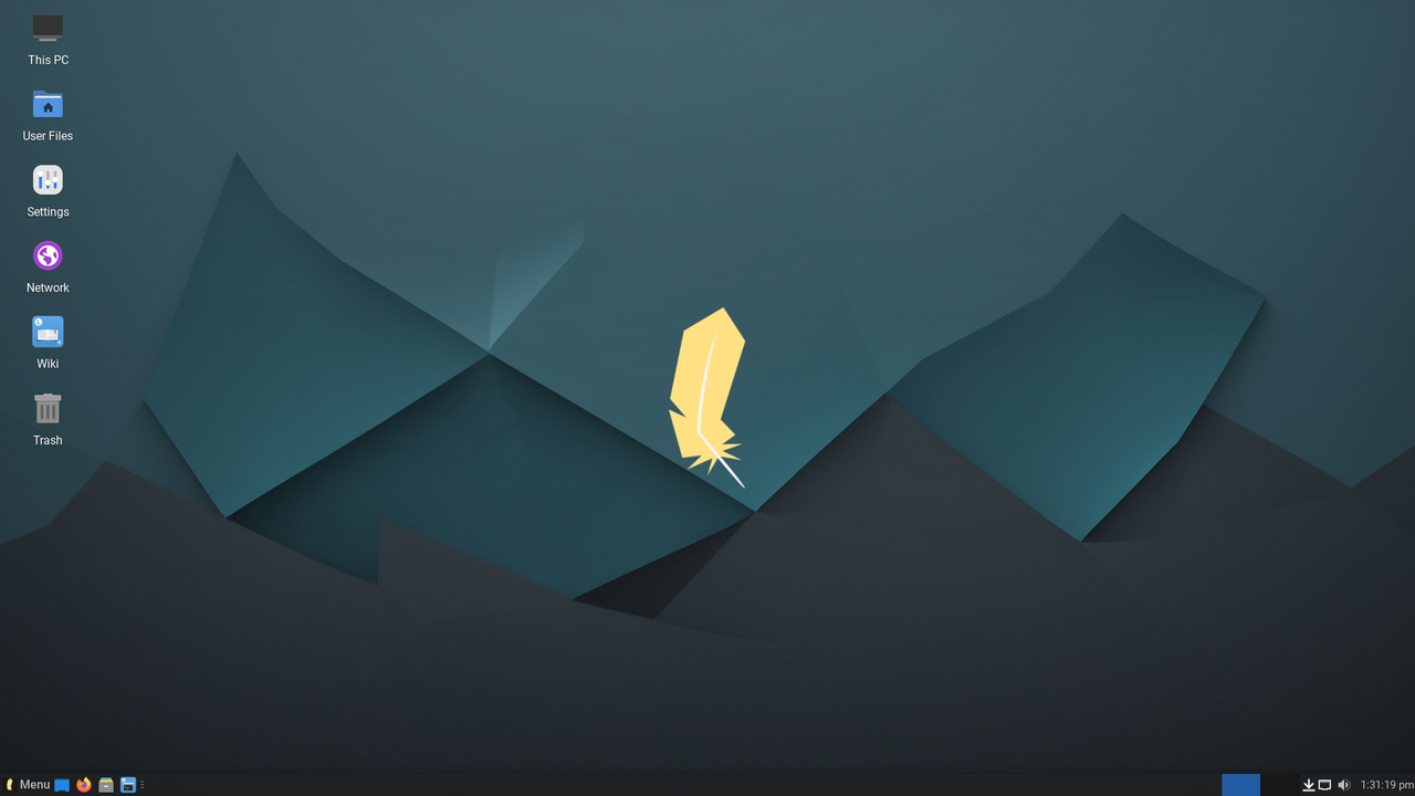 Vista general del escritorio de Linux Lite