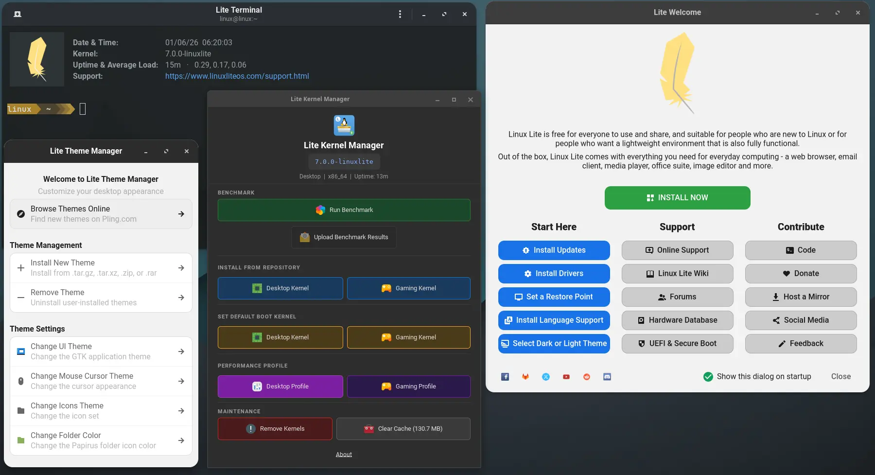 Aplicaciones de software de Linux Lite